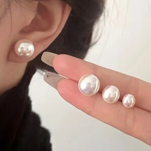 Pearl Stud Earrings Set